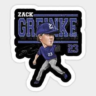 Zack Greinke Kansas City Cartoon Sticker